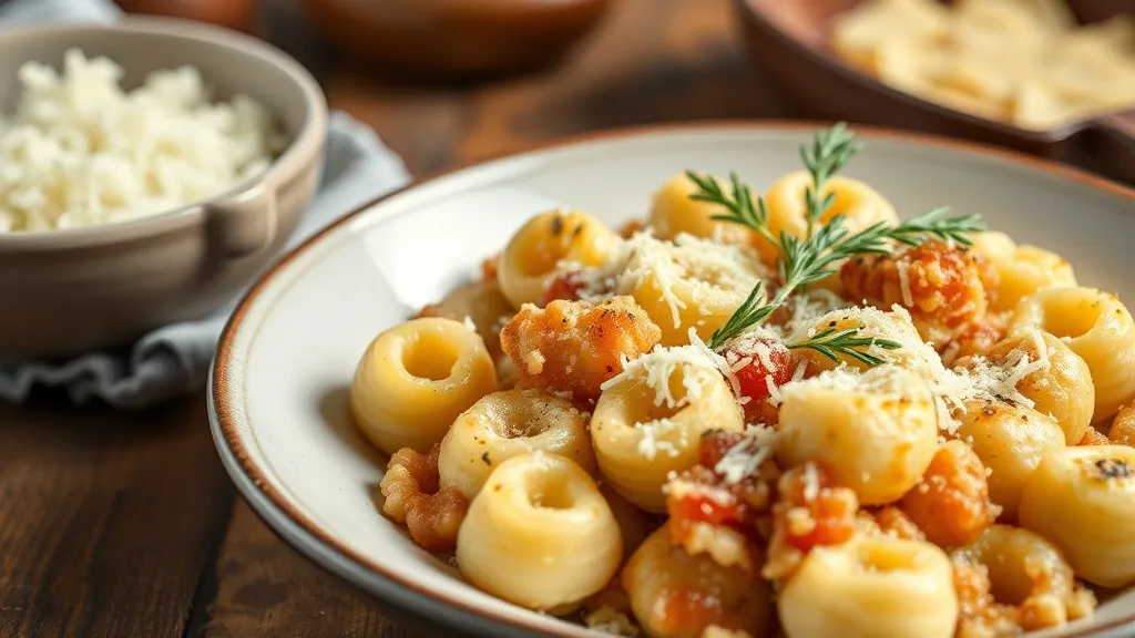 Gnocchi alla romana dourado gratinado em assadeira, rodelas de semolina assadas com crosta de parmesão e manteiga noisette, servido direto da forma