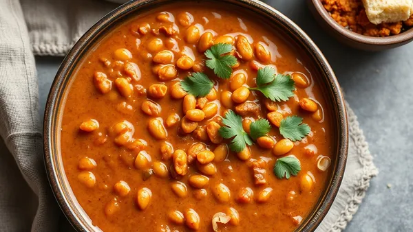 Tigela de dal tarka cremoso laranja-amarelado com fio de manteiga clarificada e cominho tostado por cima, ao lado de arroz branco e pão naan